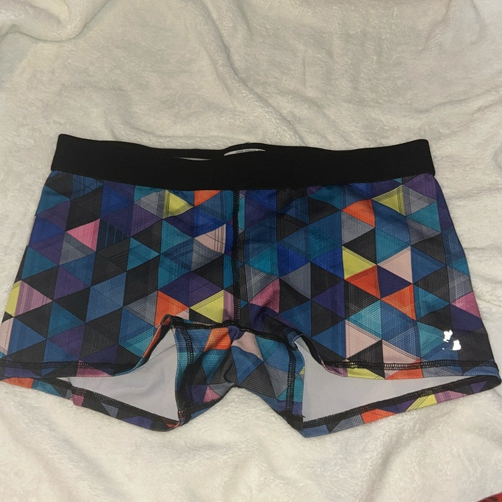 Soffe Low Rise Spandex, 2 Pairs, Size L for both, Multicolored